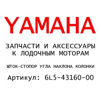 ШТОК-СТОПОР УГЛА НАКЛОНА КОЛОНКИ