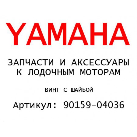 ВИНТ С ШАЙБОЙ