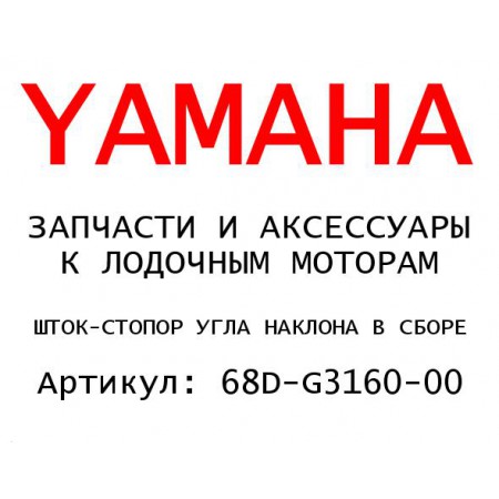 ШТОК-СТОПОР УГЛА НАКЛОНА В СБОРЕ