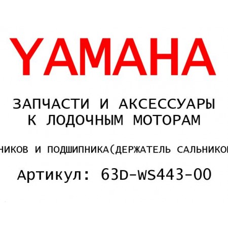 ДЕРЖАТЕЛЬ САЛЬНИКОВ И ПОДШИПНИКА