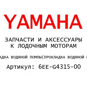 ПРОКЛАДКА ВОДЯНОЙ ПОМПЫ