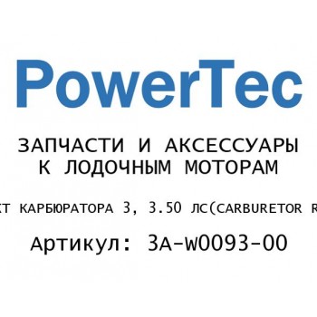 РЕМКОМПЛЕКТ КАРБЮРАТОРА 3, 3.50 ЛС